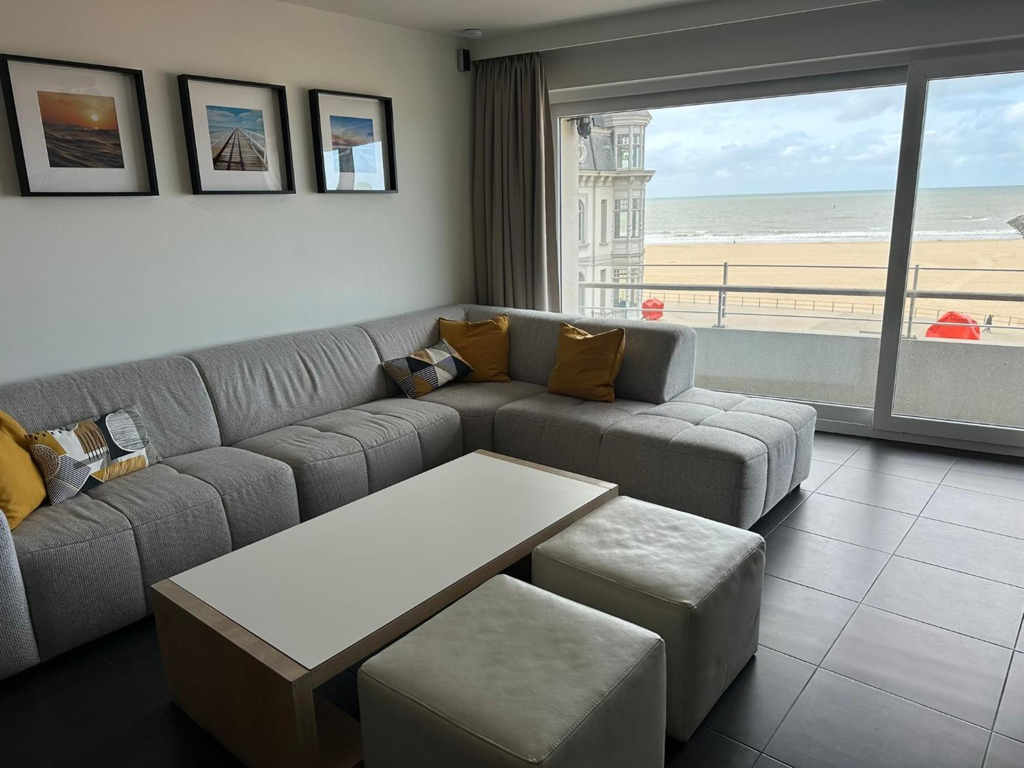 Panoramic View On Beach, Ships, Sea - Place To Be Apartment Ostend